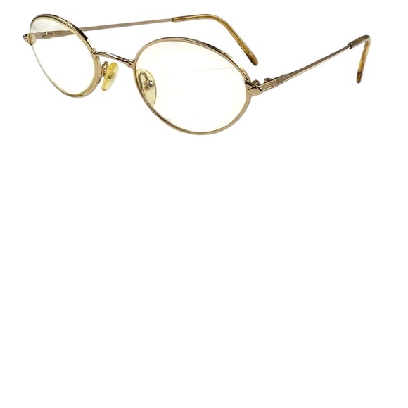 Bulova platinum majora 48 19 140 yellow gold made in Italy prescription frame - Picture 1 of 11
